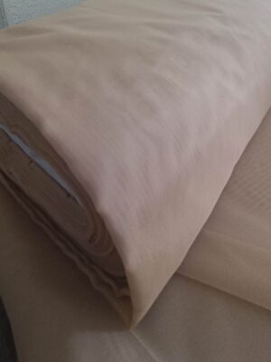 İpeksi bej tül perde