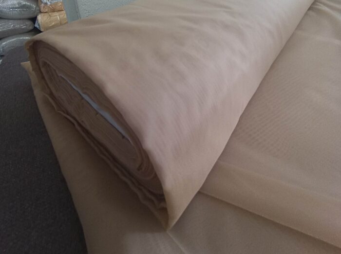 İpeksi bej tül perde