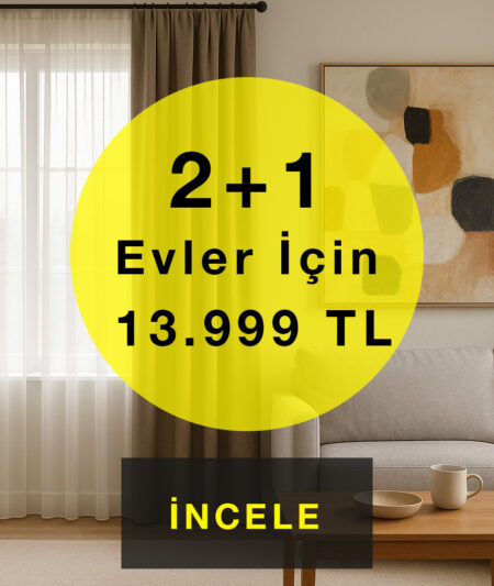 2+1 KAPAK 2 + 1 Evler için perde fiyatları