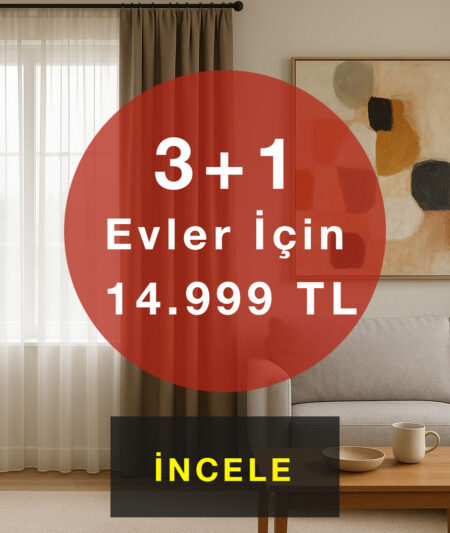 3+1 KAPAK 3 4 1 evler için perde fiyatları nedir