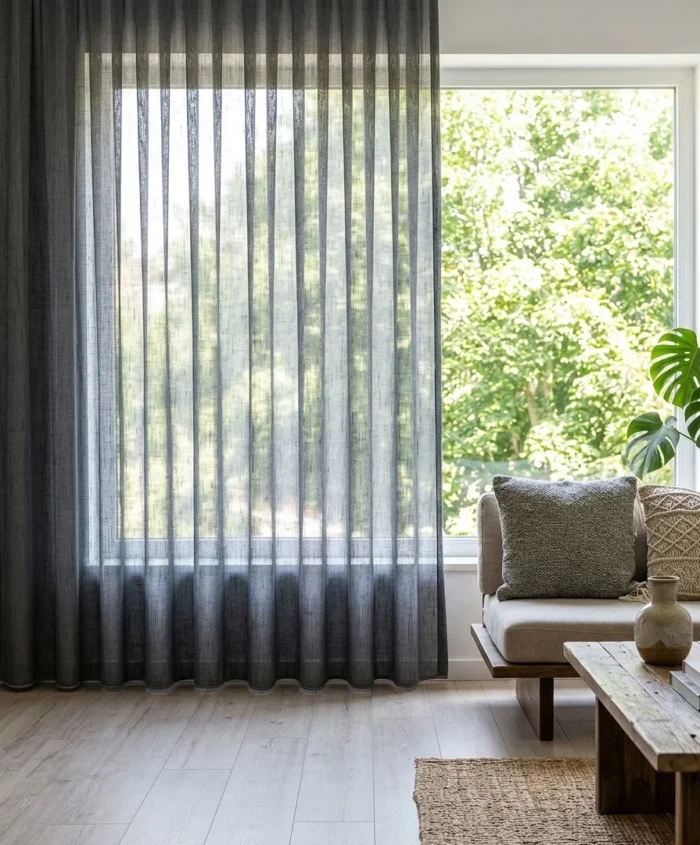 Evinize sade, şık ve modern bir atmosfer katmak için ideal olan Gri Keten Tül Perde koleksiyonumuzu keşfedin.