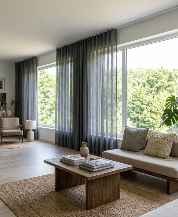 Evinize sade, şık ve modern bir atmosfer katmak için ideal olan Gri Keten Tül Perde koleksiyonumuzu keşfedin. Ketenin doğal dokusu ve nötr gri rengin asil uyumu, tüm yaşam alanlarınıza sofistike bir dokunuş getirir. Geniş ürün yelpazemizde yer alan Gri Keten Tül Perde çeşitlerine web sitemizden ulaşabilir, sorularınız için müşteri danışmanlarımıza danışabilirsiniz.