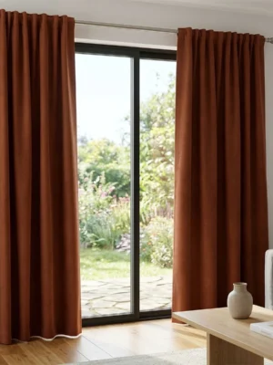 Kiremit rengi perde fiyatları