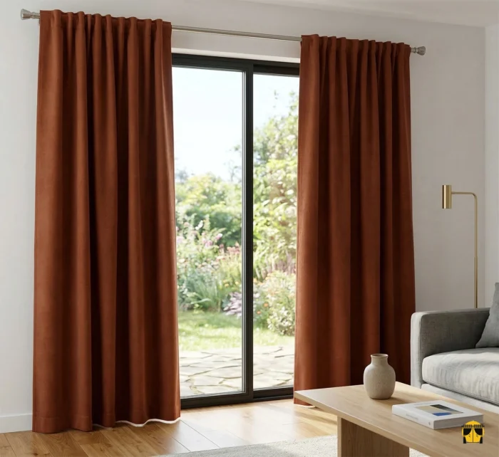 Kiremit rengi perde fiyatları