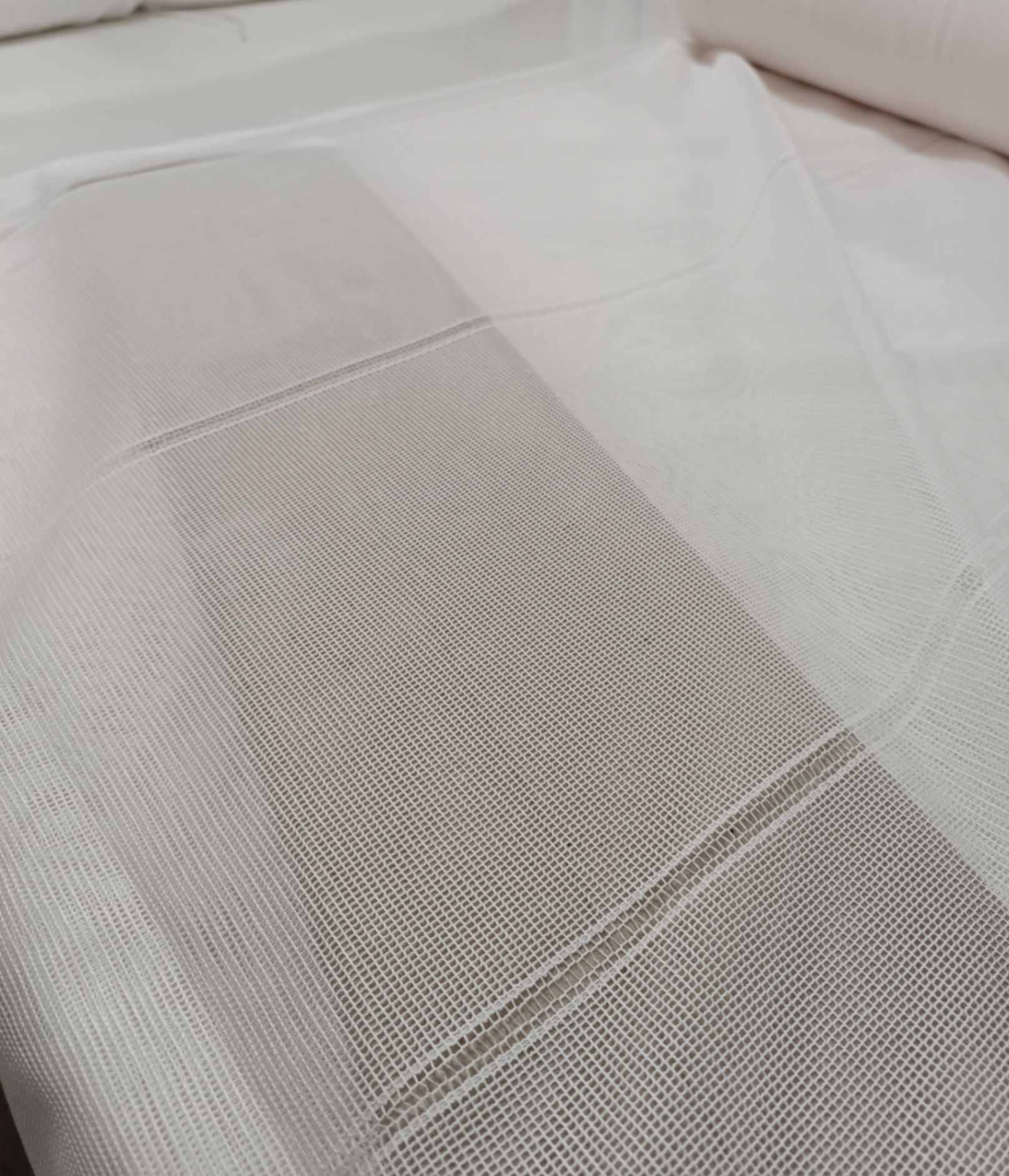 Toz Pudra İnce Şeritli Tül Perde3