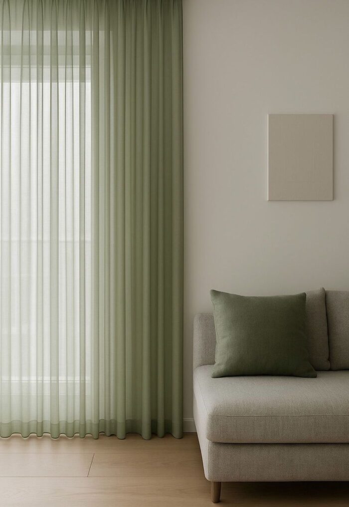 ucuz Yeşil Tül Perde