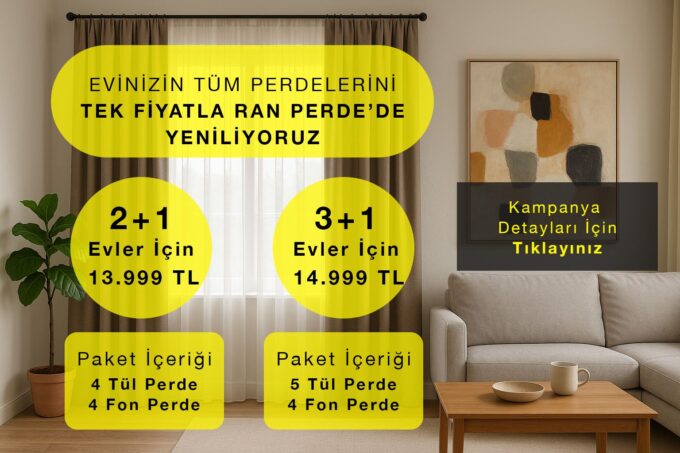 Evinizin tüm perdlerini yeniliyoruz
