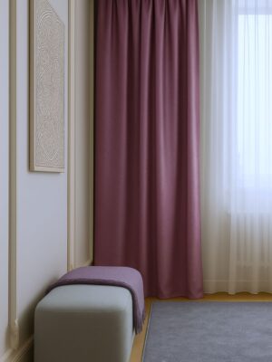 Mor saten fon perde fiyatları