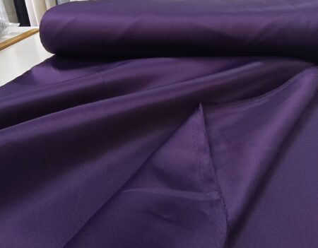 Koyu Mor saten fon perde