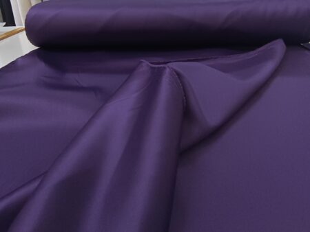 Koyu Mor saten fon perde