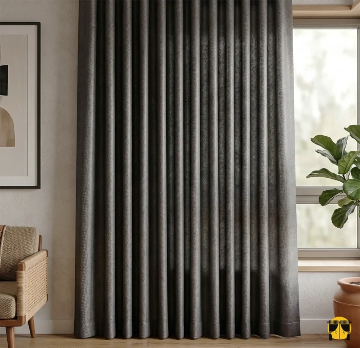 fon perde gri renkli