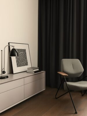 Koyu Gri Keten Karartma Fon Perde | Işık Geçirmez Blackout Perde