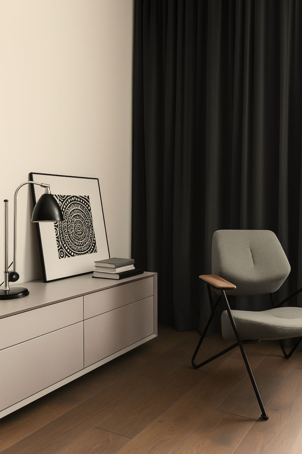 Koyu Gri Keten Karartma Fon Perde | Işık Geçirmez Blackout Perde