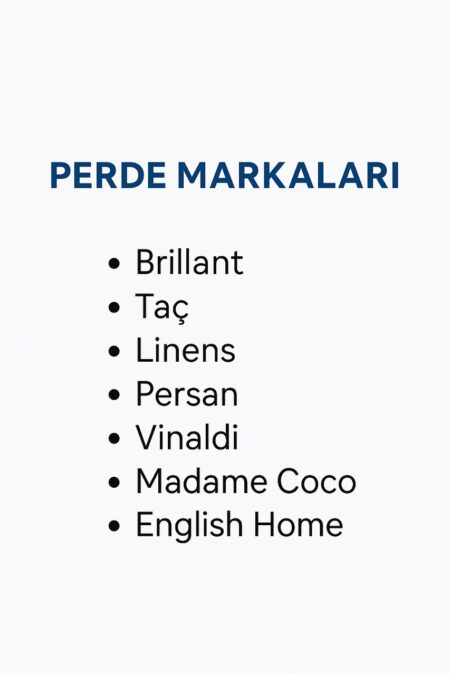 Türkiye PErde Firmaları