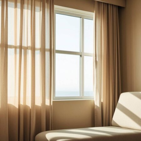 yatak odası fon perdeleri