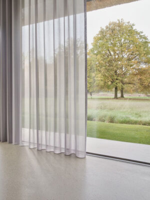 Açık lila tül perde modeli