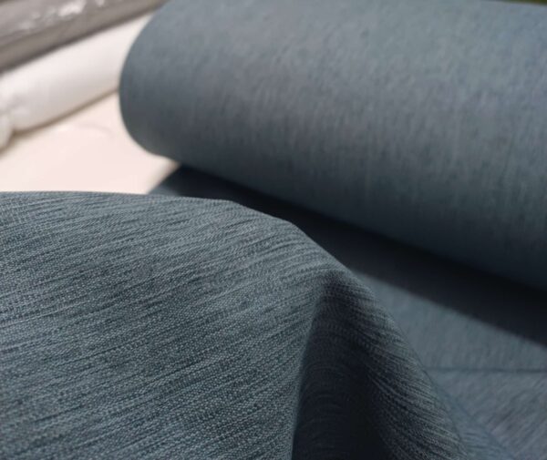 Salon için denim mavi fon perde