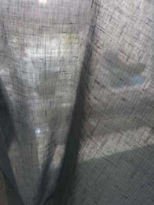 Gri keten tül perde modelleri