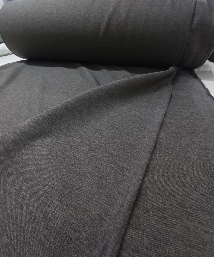 kahverengi fon perde düz dikim model