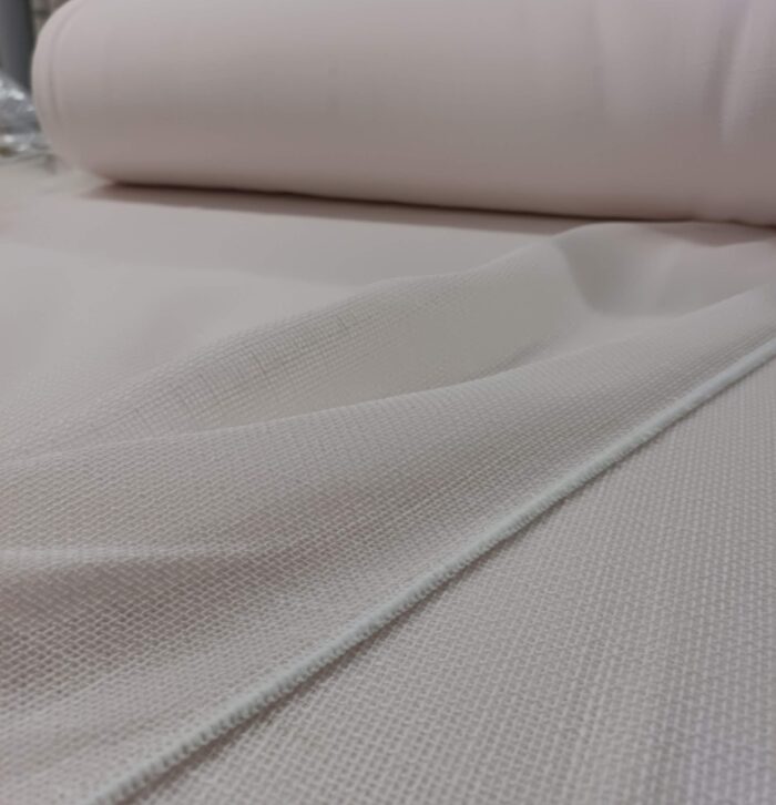 Keten kumaş açık pembe tül perde ışık geçirgenliği