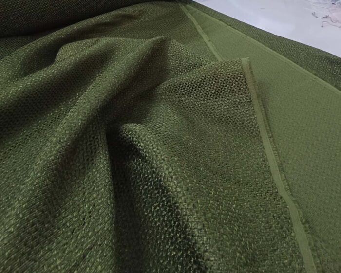 Koyu yeşil fon perde modeli