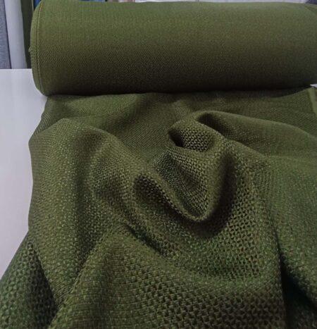 Salon için koyu yeşil fon perde