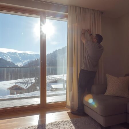 Perde takma şabalonu