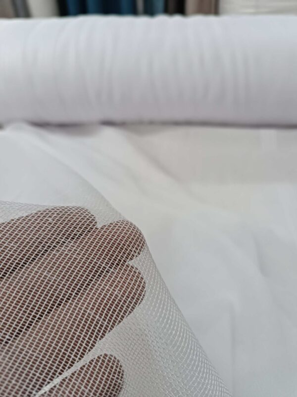 Şerit Desenli Beyaz Tül Perde | Modern ve Zarif Tül Modelleri