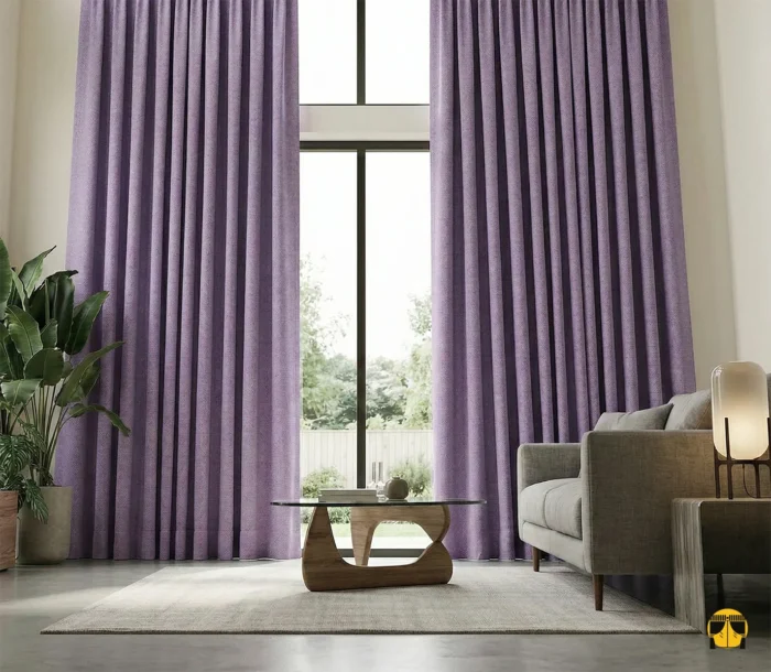 Lila rengi mor fon perde