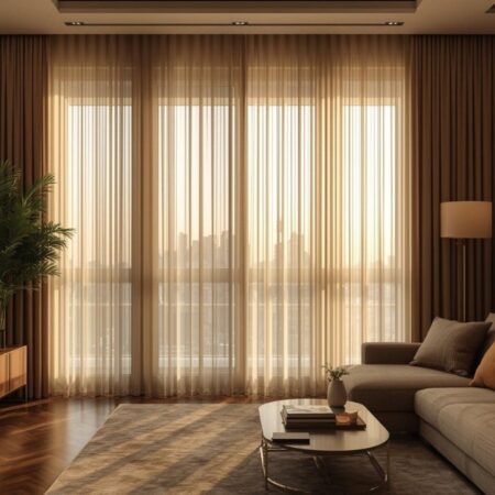 Güneş alan evler için perde