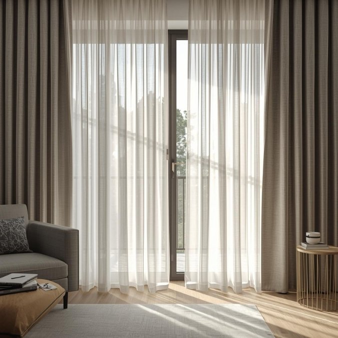 Sade Fon Ve Tül perde