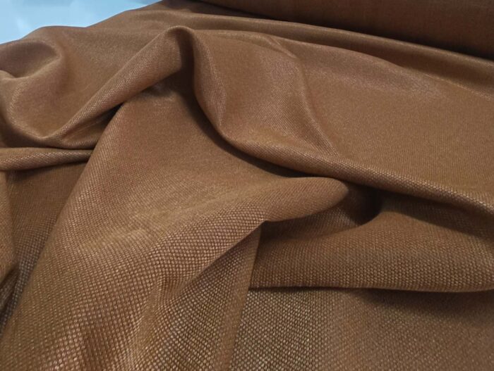 Modern fon perde modelleri bronz kahverengi