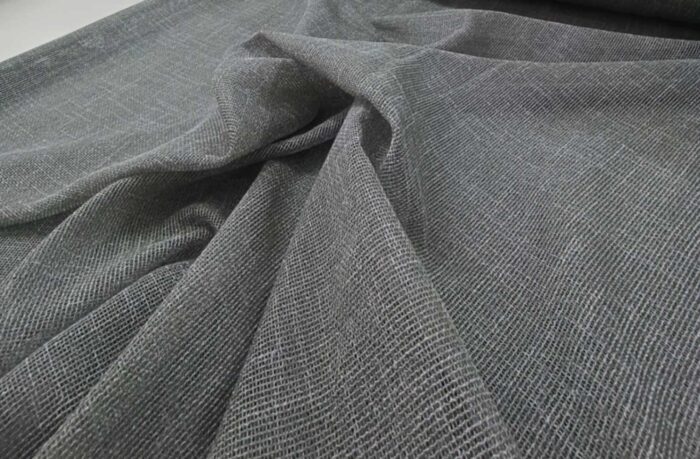 Salda serisi asil koyu yeşil keten tül perde modeli.