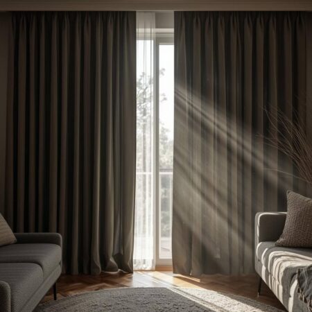 Yatak odası için güneş geçirmeyen Blackout