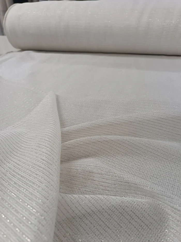 Salonlar için lüks parıltılı eteği şeritli ütü istemeyen tül