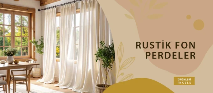 Rustik Fon Perde fiyatlarını İncele