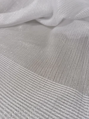 Salonlar için lüks parıltılı eteği şeritli ütü istemeyen tül