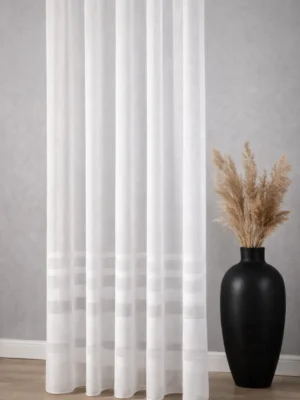 ekru tül perde kırışmaz