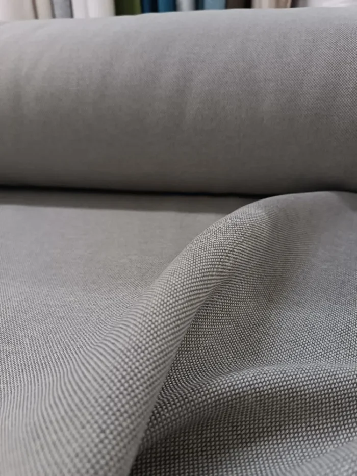 Antrasit koltuk takımı ile uyumlu gri Vintos fon perde