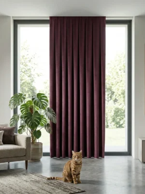 Mor renkli blackout karartma fon perde