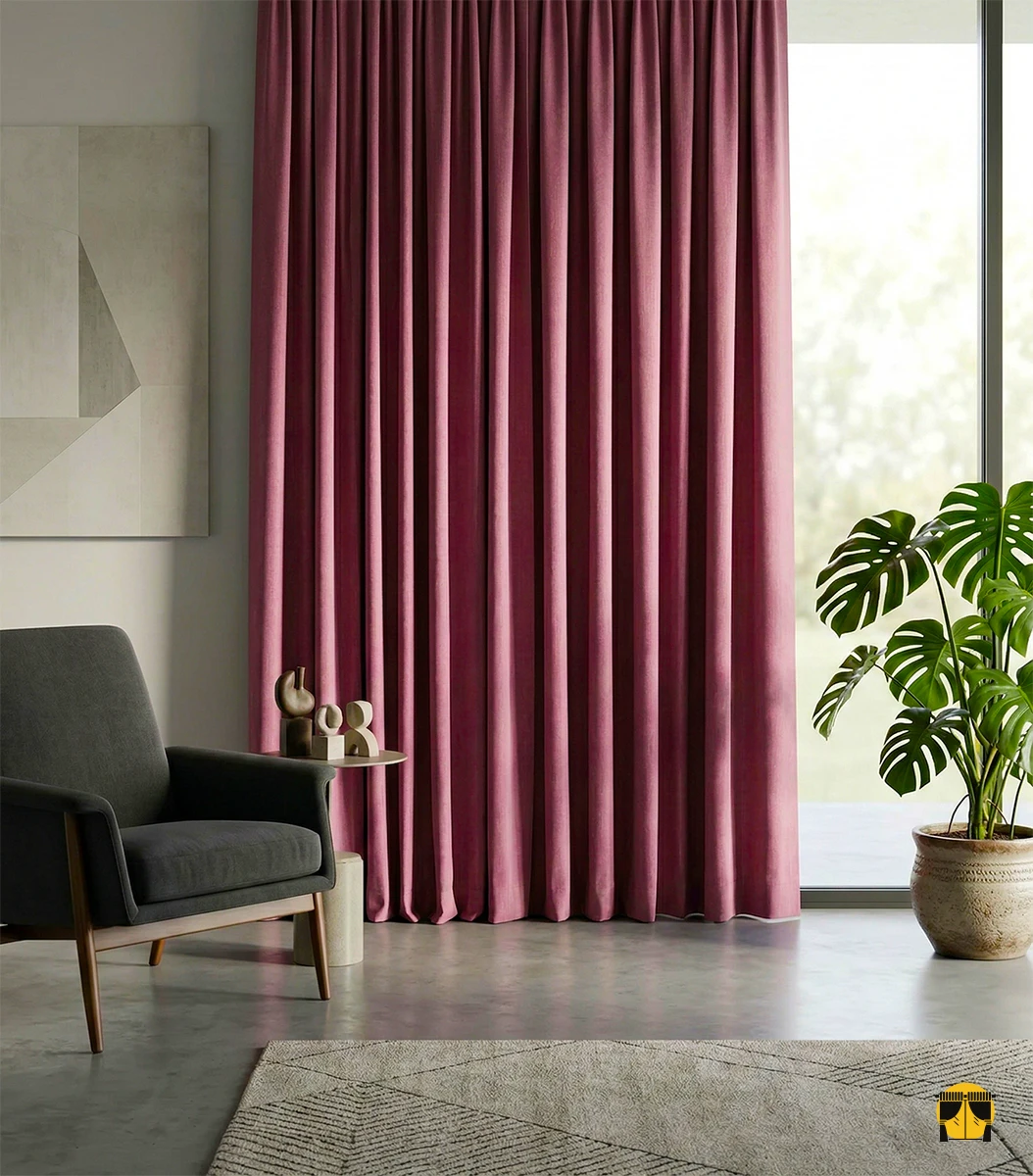 Pembe Karartma Blackout Fon Perde