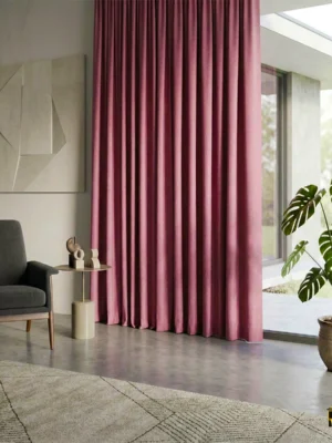 Pembe karartma fon perde modelleri