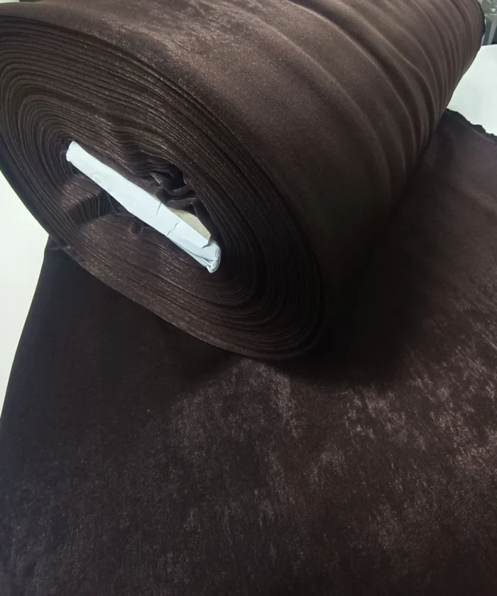 Modern salon dekorasyonu için kahverengi baby face fon perde