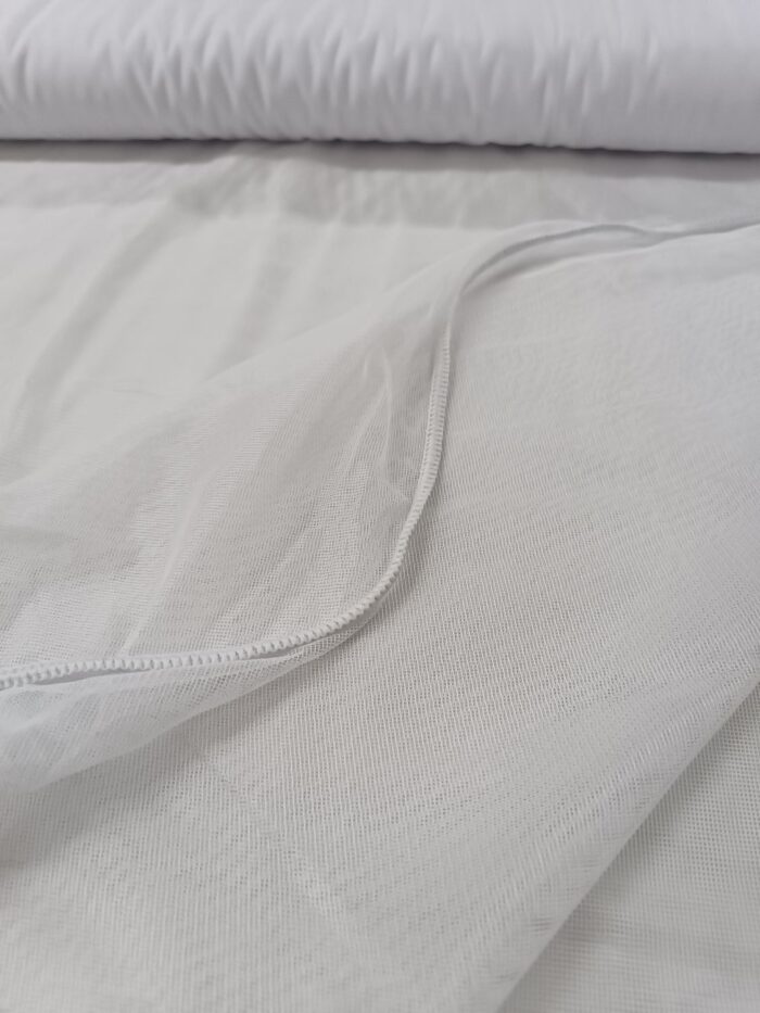 Modern salon dekorasyonu için Tinda serisi beyaz tül perde