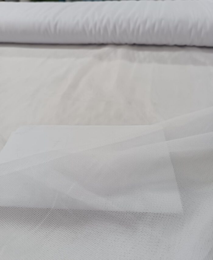 Ranperde Tinda serisi şık ve zarif beyaz tül perde tasarımı