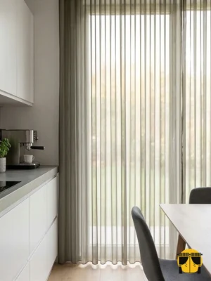 zırh tül perde kahverengi