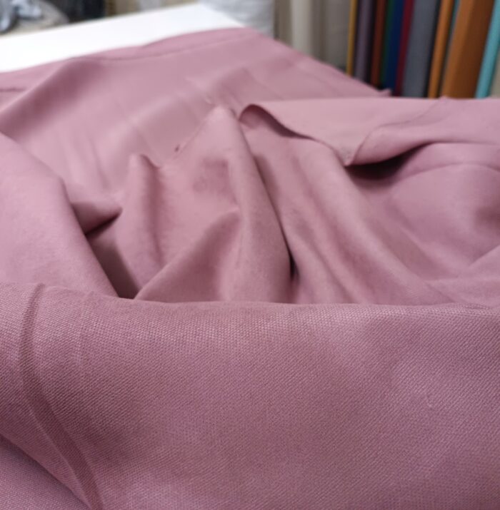 Rosalinda Gül Kurusu Pembe Fon Perde