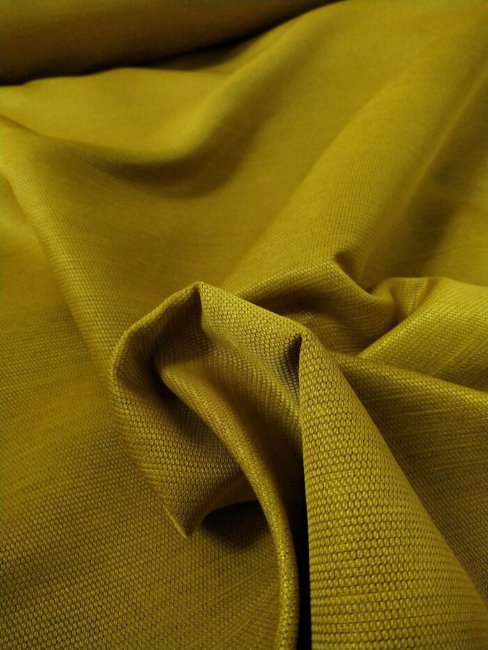 Hazır Fon Perde - Daiamond Katyonik Fon Perde - Hardal Sarı - 180 x 270 cm 2 adet